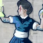 Marie Curie Mural in Warsaw